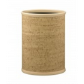 14" Natural Cork Oval Waste Basket